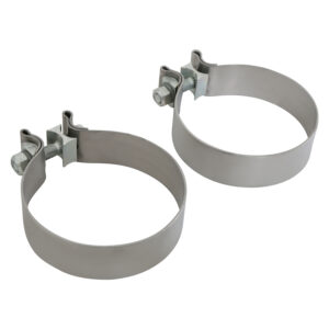 Flowmaster 4" Stainless Steel Band Clamp - Pair