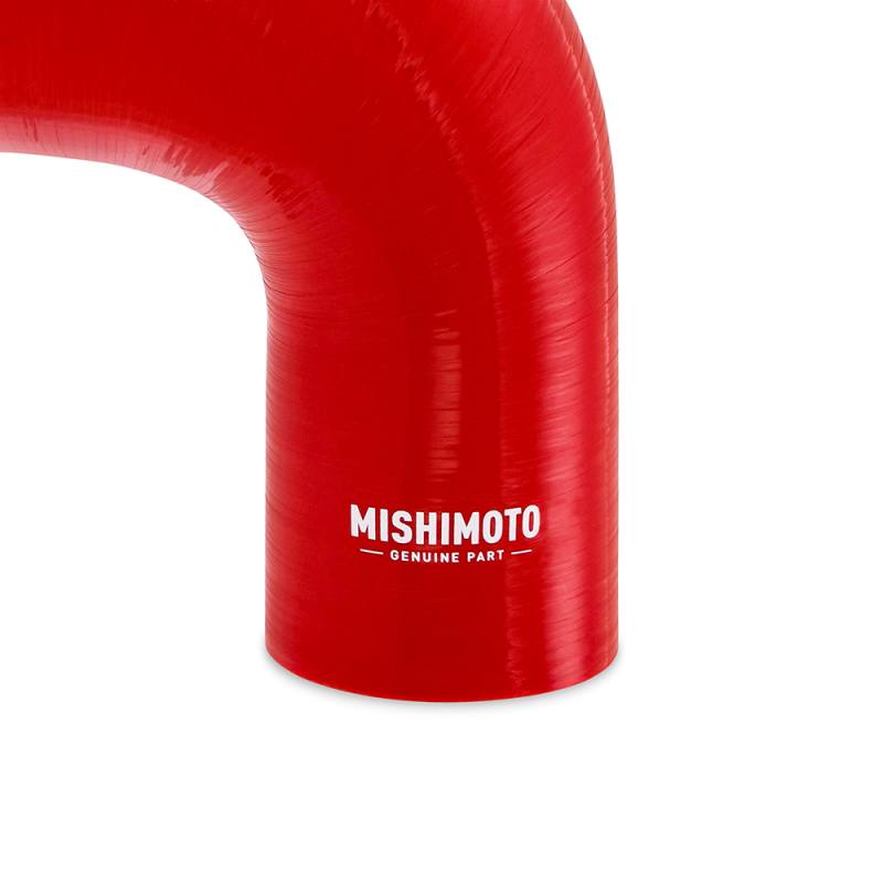 Mishimoto silicone air intake coupler showing 2.00-in to 2.25-in diameter transition