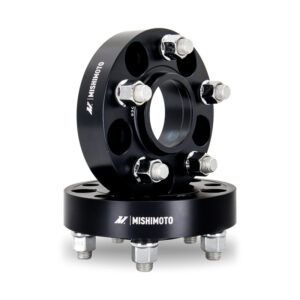 Mishimoto MMWS-001-500BK black wheel spacer with 5x114.3 bolt pattern