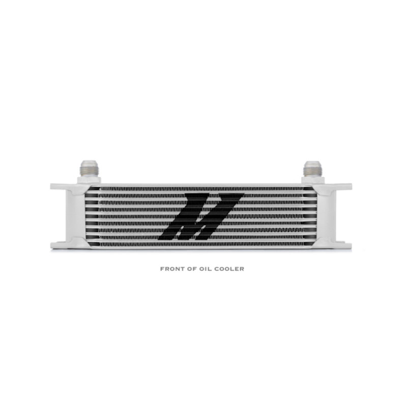 Mishimoto oil cooler with -10AN male AN flare inlet and outlet fittings