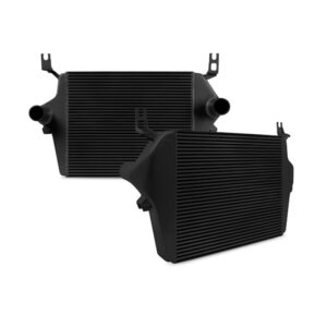 Mishimoto MMINT-F2D-03BK black bar-and-plate intercooler for 2003-2007 Ford 6.0L Powerstroke