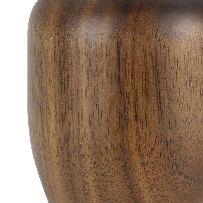 Durable steel core in Mishimoto walnut wood shift knob