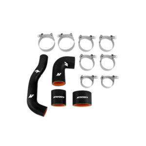 Mishimoto MMHOSE-SUBJ-INT4BK black silicone intercooler hose kit for Subaru Impreza WRX STI