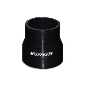 Mishimoto MMCP-22525BK black silicone coupler transitioning 2.25in to 2.5in air intake tubing