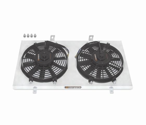Mishimoto fan shroud kit fitted to a 1969 Mercury Cougar cooling system