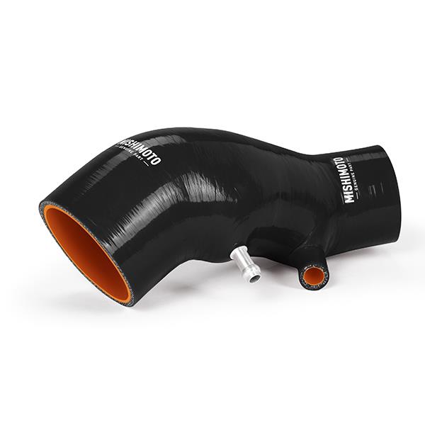 Close-up of 5-layer silicone construction on Mishimoto Civic Si induction hose