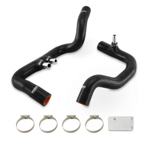 Mishimoto black silicone radiator hose kit for Jeep Wrangler JL and Gladiator JT 3.6L automatic models