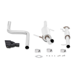 Mishimoto Fiesta ST cat-back exhaust MMEXH-FIST-14RBK with resonated mid-pipe and black tips