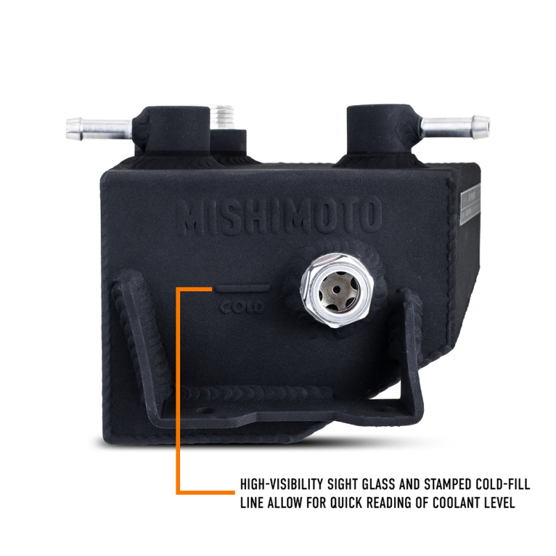 Mishimoto MMRT-MUS-24MWBK installed in a Ford Mustang engine bay