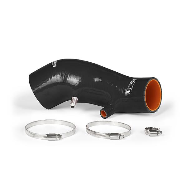 Included worm gear clamps and pre-assembled CNC port with Mishimoto Civic Si induction hose kit
