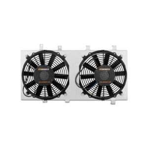 Mishimoto Mazda Protege Fan Shroud Kit MMFS-PRO-03 polished aluminum shroud with dual electric fans