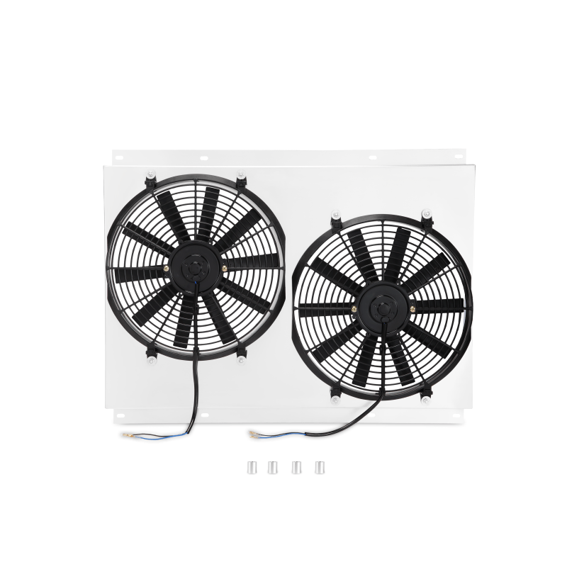 Mishimoto Lifetime Warranty label on Chevrolet/GM C/K performance fan shroud kit