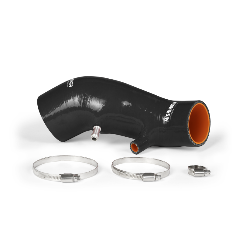 Molded steel rings inside Mishimoto Civic Si silicone induction hose prevent collapsing