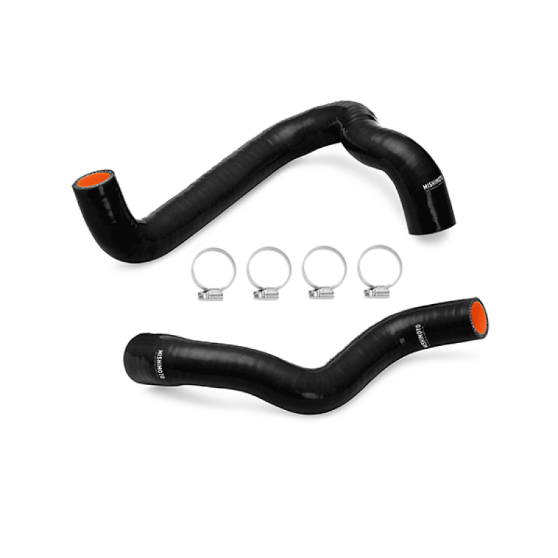 Mishimoto worm-gear clamps included with the Fiesta ST silicone radiator hose kit