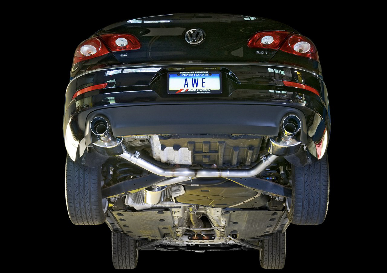09-17 Volkswagen CC (Sedan - 2.0 - FWD) Exhaust System Kit - Image 2