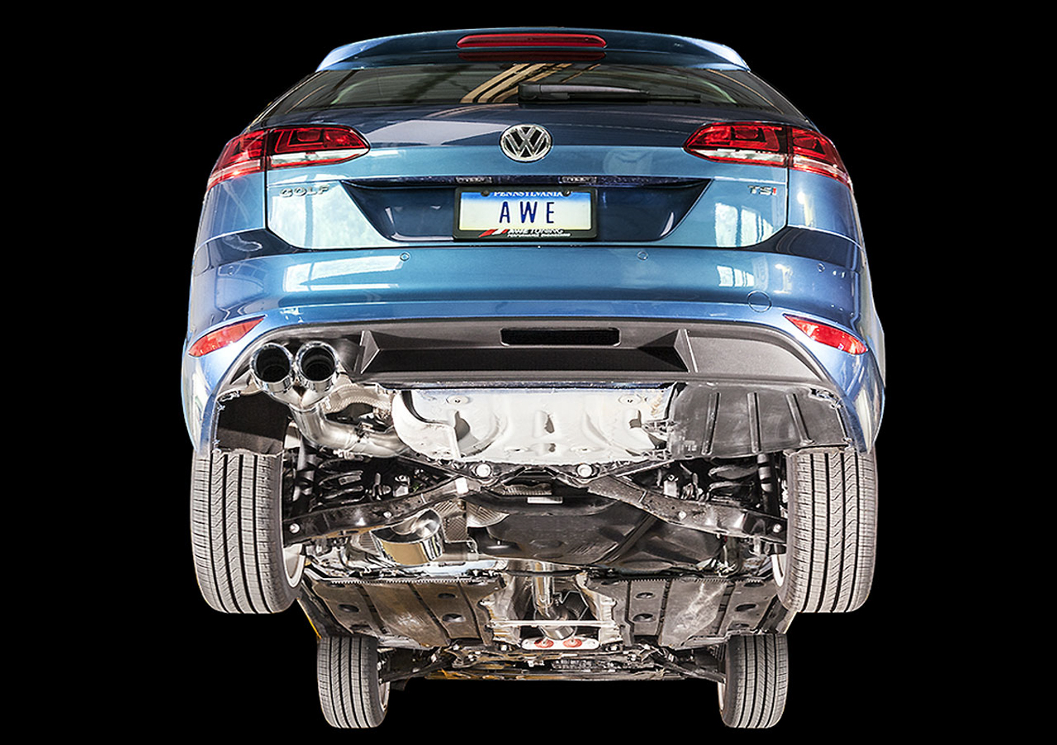 15-17 Volkswagen Golf SportWagen (Wagon - 1.8 - FWD) Exhaust System Kit - Image 2