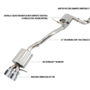 06-10 Volkswagen Jetta (Sedan - 2.0 - FWD) Exhaust System Kit