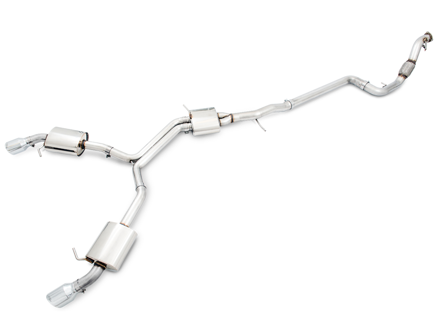 17-18 Audi A4 Quattro (Sedan - 2.0 - AWD) Exhaust System Kit - Image 5