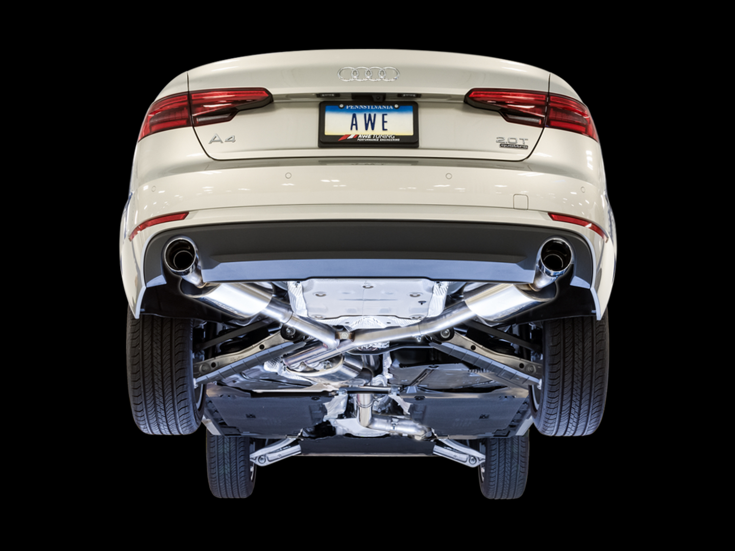 17-18 Audi A4 Quattro (Sedan - 2.0 - AWD) Exhaust System Kit - Image 6