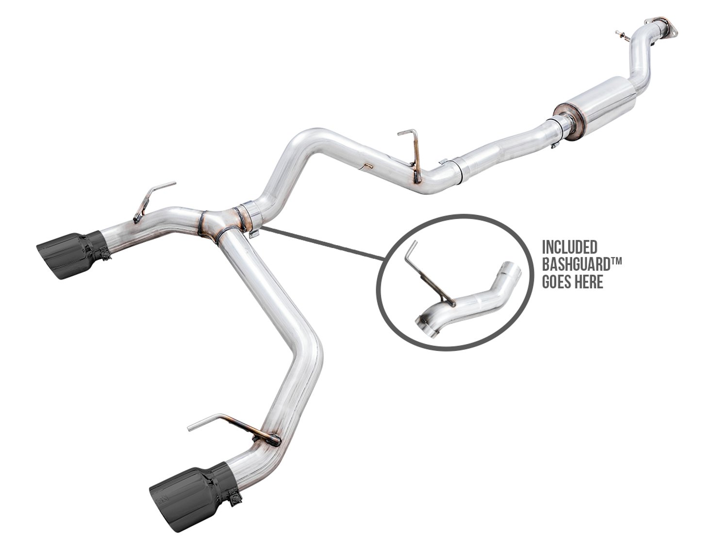 21-26 Ford Bronco (Sport Utility - 2.3, 2.7 - 4WD) Exhaust System Kit - Image 2