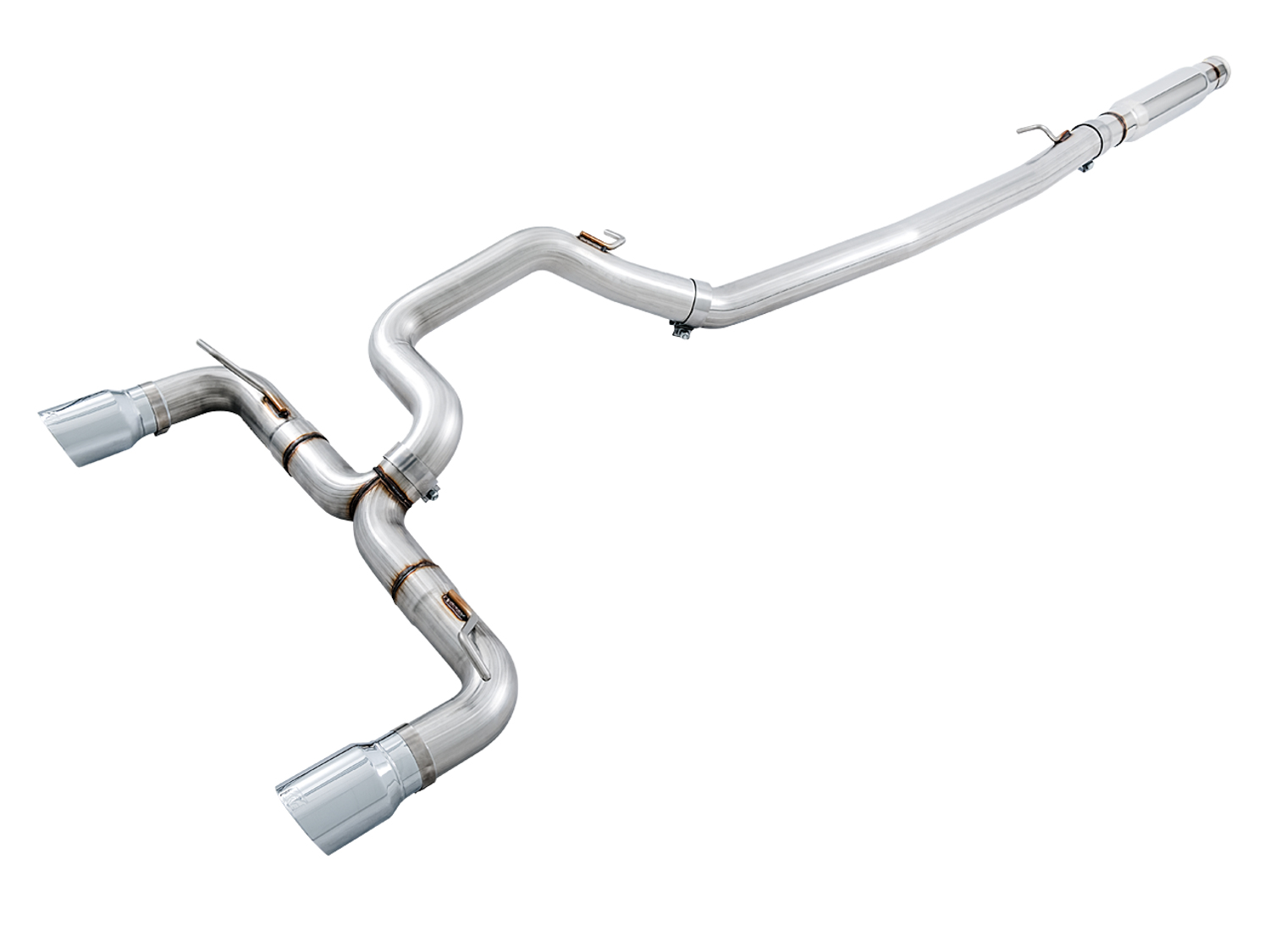 16-18 Ford Focus RS (Hatchback - 2.3 - AWD) Exhaust System Kit - Image 2