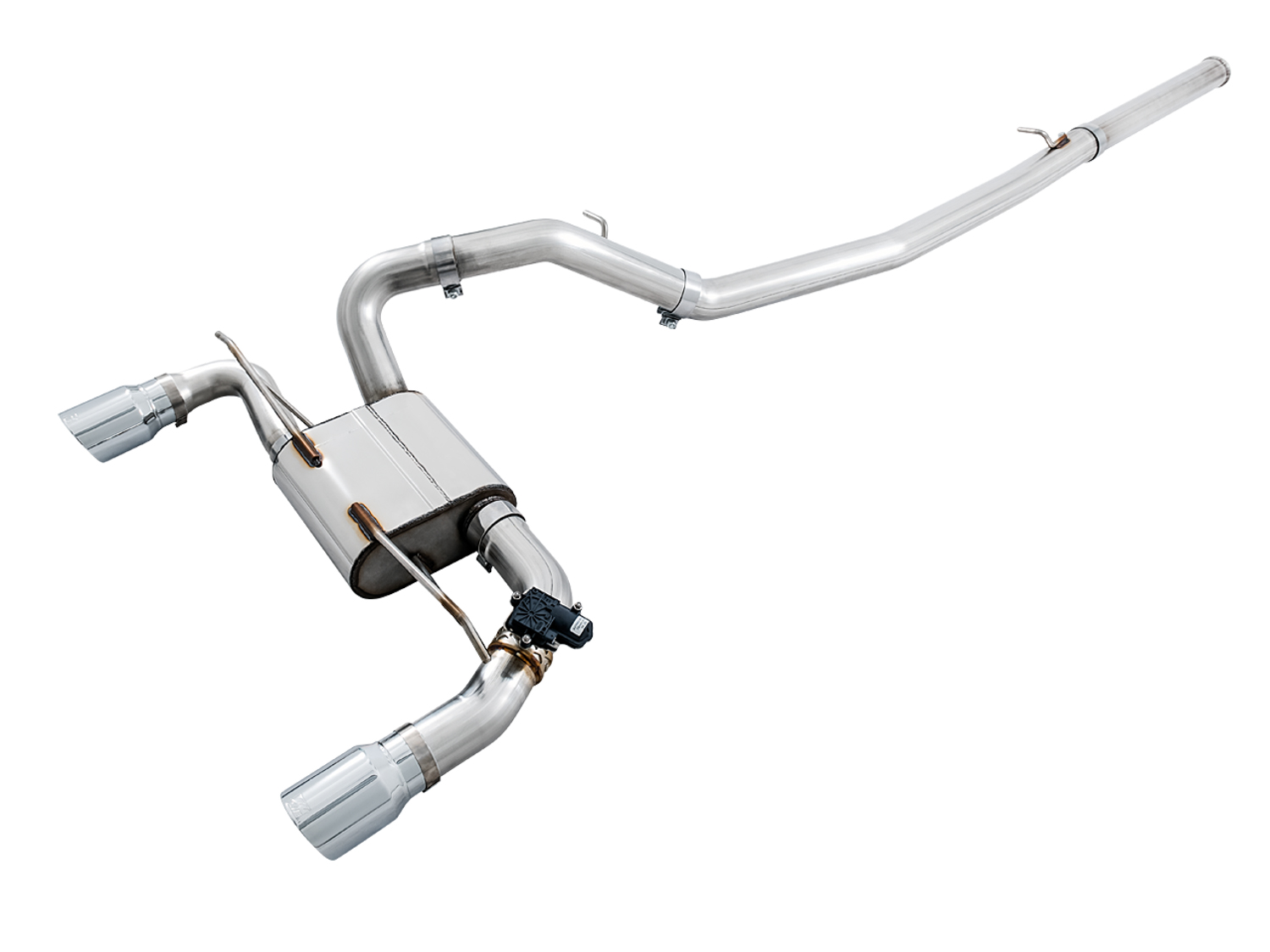 16-18 Ford Focus RS (Hatchback - 2.3 - AWD) Exhaust System Kit - Image 2