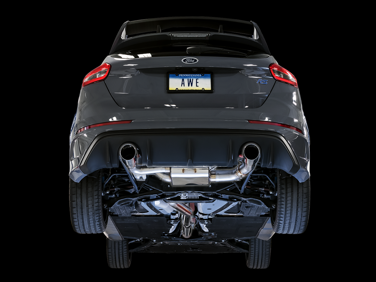 16-18 Ford Focus RS (Hatchback - 2.3 - AWD) Exhaust System Kit - Image 3