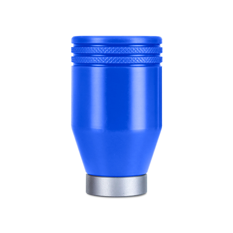 Mishimoto weighted shift knob in World Rally Blue for Subaru WRX 2022+