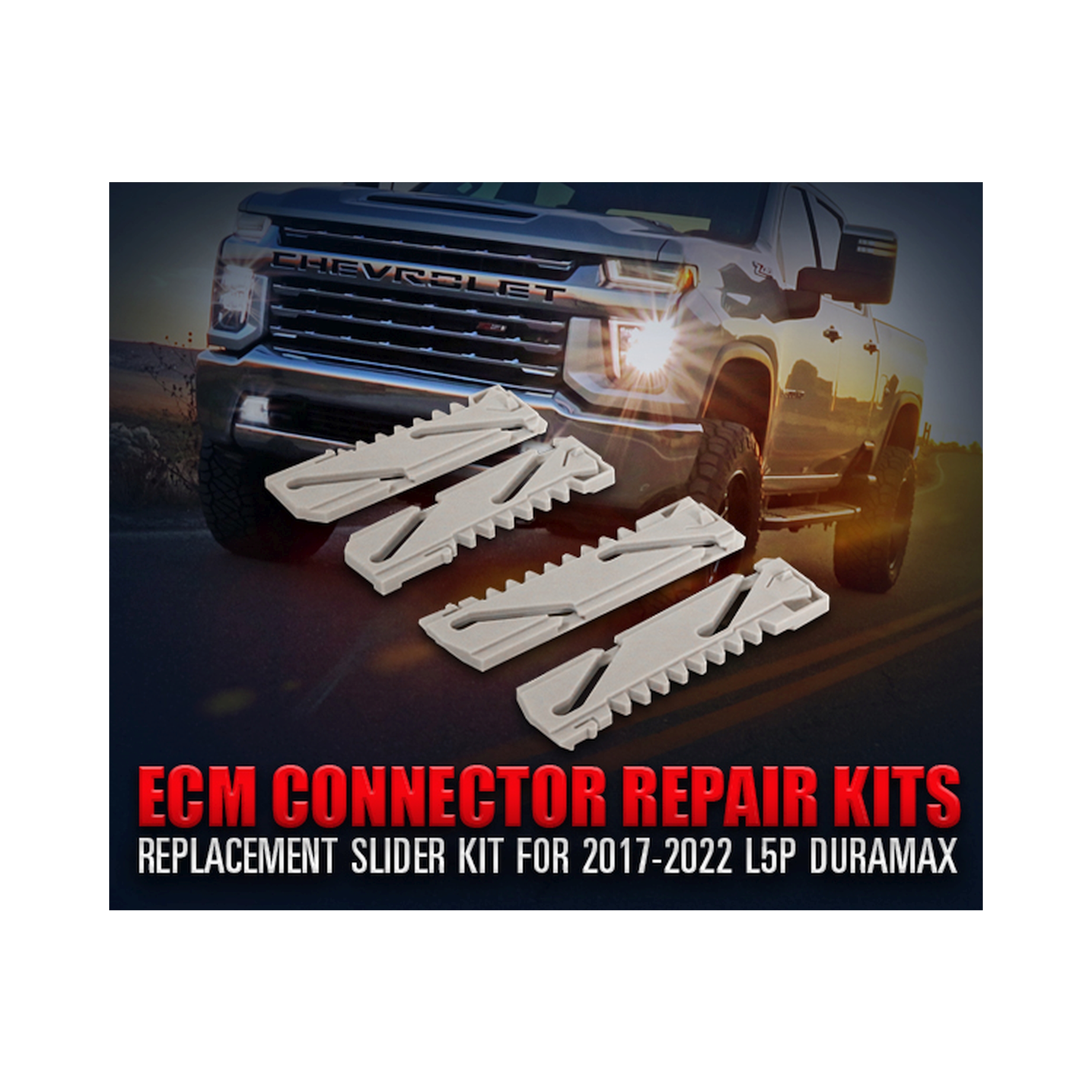 Chevrolet, GMC (6.6) Engine Control Module (ECM) Wiring Repair Connector Kit - Image 2