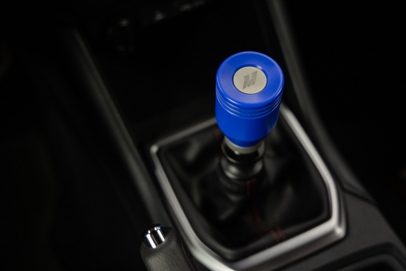 Mishimoto Weighted Shift Knob for Subaru WRX 2022+ - World Rally Blue - Image 4