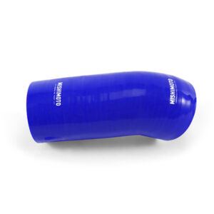 Mishimoto blue silicone N52 intake boot with steel reinforcement rings for BMW E90/E92/E82/E88