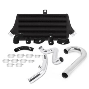 Mishimoto Stealth Black powder-coated intercooler kit for Mitsubishi Lancer Evolution 7/8/9