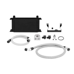 Mishimoto MMOC-WRX-06BK black 19-row oil cooler kit for 2006-2007 Subaru WRX and STI