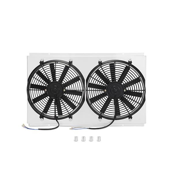 Mishimoto Performance Fan Shroud Kit MMFS-CHE-68 with dual 14-inch electric fans for Chevrolet Chevelle