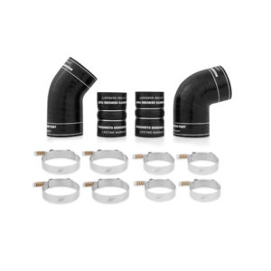 Mishimoto MMBK-DMAX-04BK black silicone intercooler boot kit with DuraCore technology for 6.6L Duramax