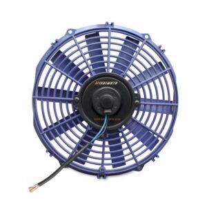 Mishimoto MMFAN-12BL 12-inch blue universal electric cooling fan front view