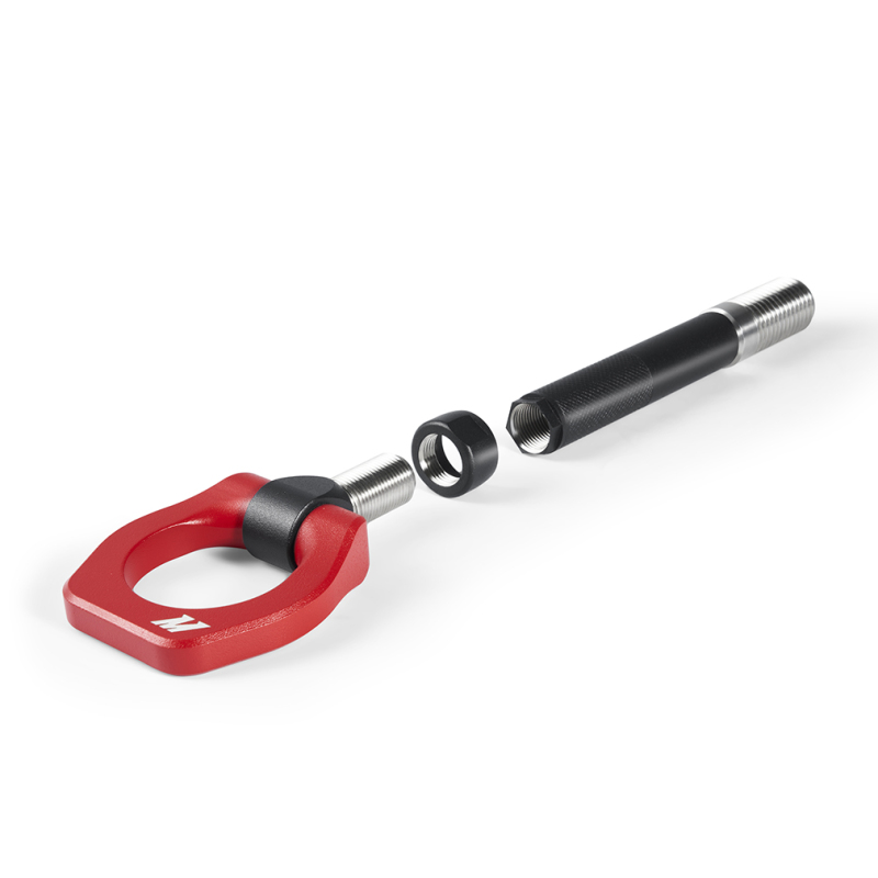 Installation of red tow hook on Toyota GR Corolla