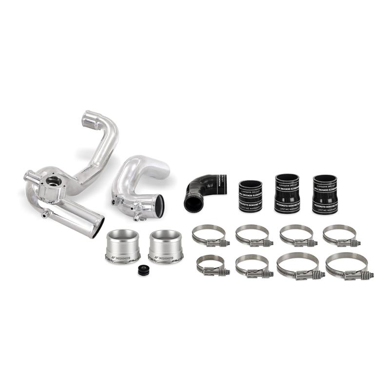 Mishimoto polished aluminum intercooler pipe kit for Ford Bronco 2.3L EcoBoost forced induction system