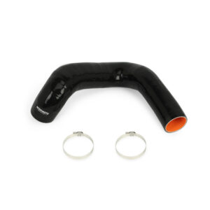 Mishimoto black silicone cold-side intercooler pipe for 2013-2018 Ford Focus ST, part MMICP-FOST-13CBK