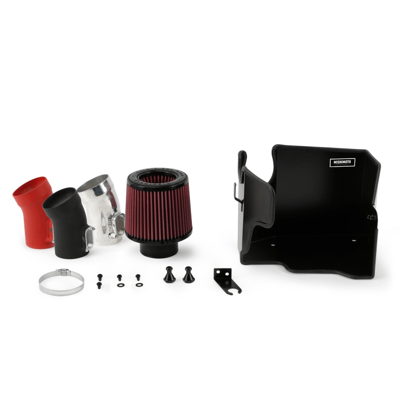 Mishimoto aluminum intake pipe with CNC-machined MAF housing for Mini Cooper cold air intake