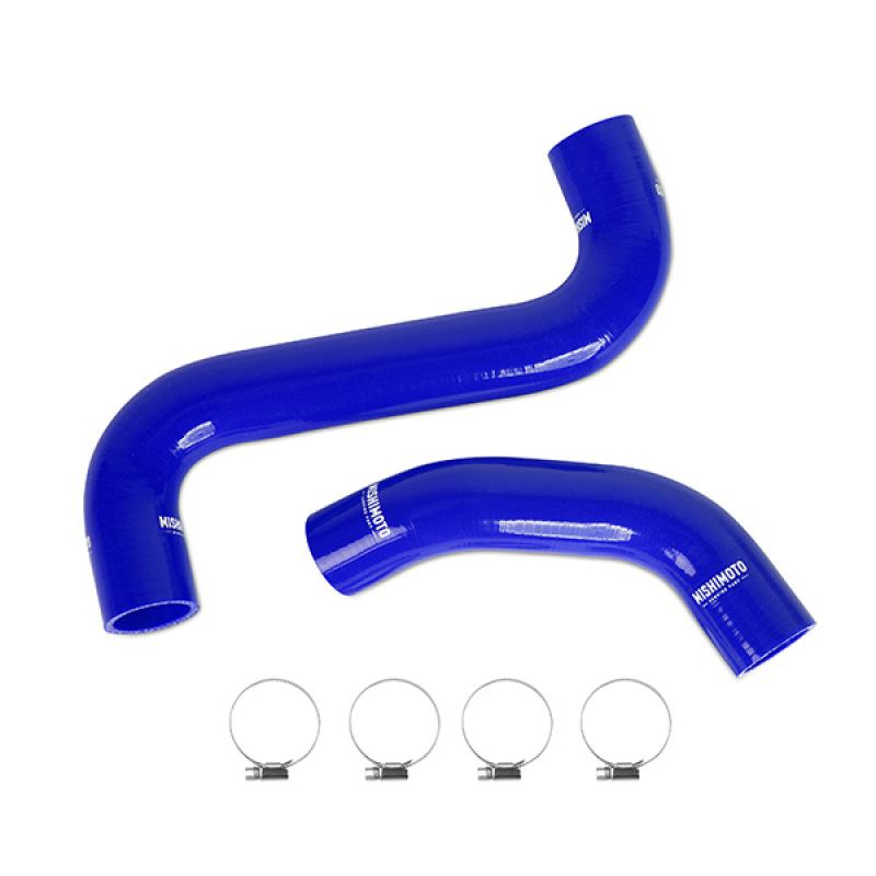Mishimoto blue silicone radiator hose kit MMHOSE-WRX-01BL for Subaru WRX and STI