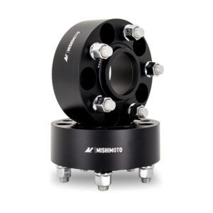 Mishimoto MMWS-008-450BK black 45mm wheel spacer with 5x100 bolt pattern