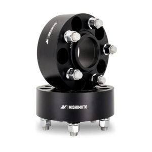 Mishimoto MMWS-008-500BK black wheel spacer with 5x100 bolt pattern and 56.1mm center bore