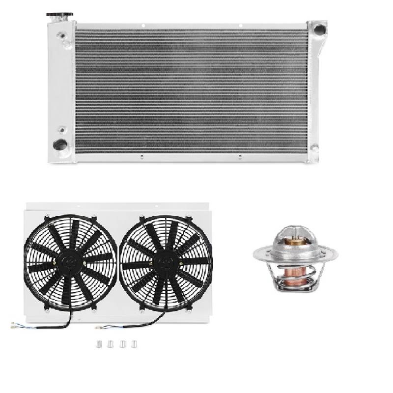 Mishimoto MMCPKG-MUS-67 aluminum radiator and fan shroud cooling package for 1967-1968 Ford Mustang