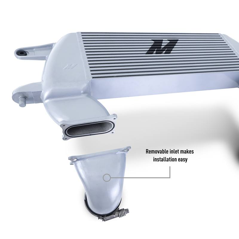 Cold-side intercooler pipe showing 1/8-NPT port for methanol injection or sensors
