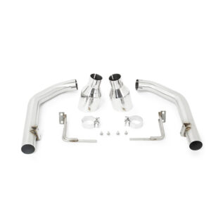 Mishimoto axle-back exhaust for 2015-2017 Ford Mustang GT with dual 4.5-inch polished tips