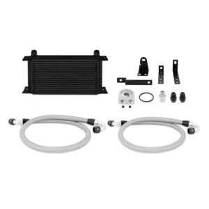 Mishimoto 19-row black anodized oil cooler kit for Honda S2000 AP1/AP2 front grille mount