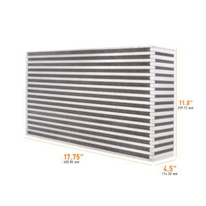 Mishimoto MMUIC-18 universal air-to-air race intercooler core for forced induction builds