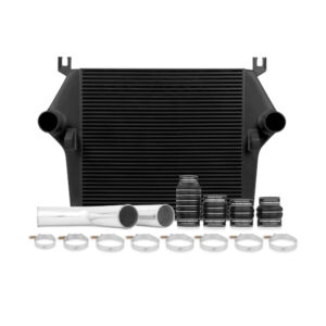 Mishimoto MMINT-RAM-03KBK black bar-and-plate intercooler for 2003-2007 Dodge Ram 5.9L Cummins