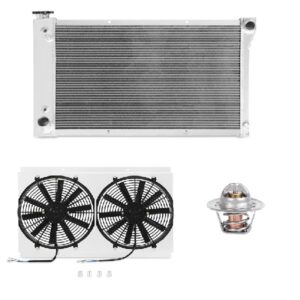Mishimoto MMCPKG-CK-67 aluminum radiator and fan shroud cooling package for 1967-1972 C/K Truck
